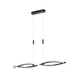 Fischer & Honsel Torcido LED Pendelleuchte 26,3W Tunable white steuerbar dimmbar Acrylglas sandschwarz + Fernbedienung 60978