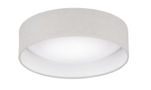 FHL Linus LED Deckenleuchte Leinen 40cm 20W dimmbar hellgrau 821299