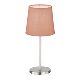 FHL Eve Tischlampe, Tischleuchte Rosa E14 nickel 850226