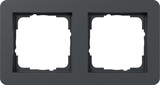 Gira 0212152 Abdeckrahmen 2-fach Gira E1 Anthrazit