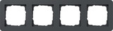 Gira 0214152 Abdeckrahmen 4-fach Gira E1 Anthrazit