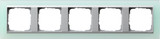 Gira 021551 Abdeckrahmen 5-fach Zwischenrahmen F Alu Gira Event Opak Mint