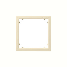 Gira 028301 Adapterrahmen quadratisch 45 x 45 mm System 55 Cremeweiß
