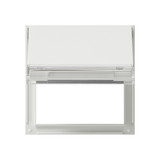 Gira 068066 Adapterrahmen Klappdeckel + Beschriftungsfeld Gira TX_44 (WG UP) Reinweiß