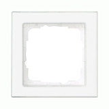 Gira 071122 Abdeckrahmen 1-fach durchgängig beschreibbar Gira E2 Klar/Reinweiß
