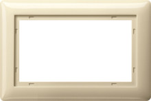 Gira 100101 Abdeckrahmen 1,5-fach Standard 55 Cremeweiß