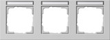Gira 109337 Abdeckrahmen 3-fach waagerecht Beschriftungsfeld Gira E2 Grau m