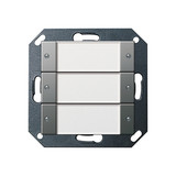 Gira 2003600 Tastsensensor 2 3-fach 24 V pot.frei Beschriftungsfeld System 55 Edelstahl