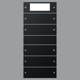 Gira 2195005 Wippenset 5-fach Plus (2+3) System 55 Schwarz m(lack.)