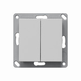 Gira 2422015 EnOcean Funk Wandsender 2-fach System 55 Grau m