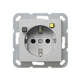 Gira 267726 FI-SchutzSteckdose 30 mA SP System 55 F Alu