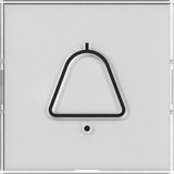 Gira 321700 Wippe Beschriftungsfeld + Symbol Klingel groß tastbar System 55 Farbneutral