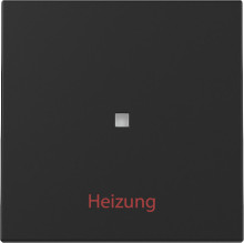 Gira 3678005 Wippe Kontrollfür + Heizung Ein/Aus System 55 Schwarz m