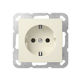 Gira 418001 SCHUKO-Steckdose Schraubklemmen System 55 Cremeweiß