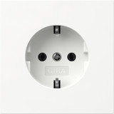 Gira 418070 SCHUKO-Steckdose Schraubklemmen Flächenschalter Reinweiß