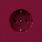 Gira 4188708 SCHUKO-Steckdose WSV Flächenschalter Rot