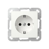Gira 438303 SCHUKO-Steckdose SP ohne Befestigungskrallen Schraubklemmen System 55 Reinweiß