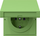 Gira 4454707 SCHUKO-Steckdose KD SV Flächenschalter Grün