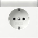 Gira 445770 SCHUKO-Steckdose Beschriftungsfeld Flächenschalter Reinweiß