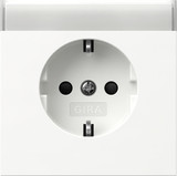 Gira 446270 SCHUKO-Steckdose Beschriftungsfeld + SP Flächenschalter Reinweiß
