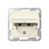 Gira 475401 SCHUKO-Steckdose KD + SP Schraubklemmen System 55 Cremeweiß