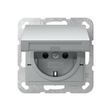 Gira 475426 SCHUKO-Steckdose KD + SP Schraubklemmen System 55 F Alu