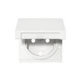 Gira 494227 Abdeckung SCHUKO-Steckdose KD + SP System 55 Reinweiß m
