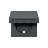 Gira 494228 Abdeckung SCHUKO-Steckdose KD + SP System 55 Anthrazit