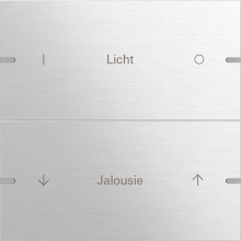 Gira 503217 Wippenset 2-fach individuell Tastsensensor 4.95 Aluminium(elox.)