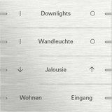Gira 5034219 Wippenset 4-fach individuell Tastsensensor 4.95 Edelstahl