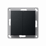 Gira 5178005 RF Wandsender 2-fach KNX System 55 Schwarz m