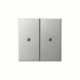 Gira 5369600 Wippe 2-fach unbedruckt Kontrollfür System 55 Edelstahl