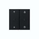 Gira 5492005 Gira eNet Funk BedienAufsatz Memory Pfeile System 55 Schwarz m