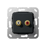 Gira 563310 C-Audio K-poligeitsche Einsatz Schwarz m