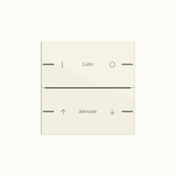 Gira 576201 Wippenset 2-fach individuell Tastsensensor 4.55 Cremeweiß