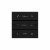 Gira 5763005 Wippenset 3-fach individuell Tastsensensor 4.55 Schwarz m