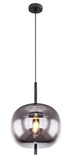 Globo Pendelleuchte Blacky E27 Schwarz Metall Glas Ø30cm