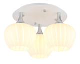 Globo Maxy E27 Deckenleuchte 3-fach 40W Weiß Matt, Metall Ø18cm 15548-3DW