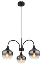 Globo Maxy E27 Hängeleuchte 3-fach 40W Schwarz Matt, Metall Ø15cm 15548-3H1