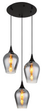 Globo Lavus E27 Hängeleuchte 3-fach 60W Schwarz Matt, Metall Ø18cm 155520-3HRS