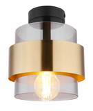 Globo Milley E27 Deckenleuchte 60W Schwarz Matt, Metall Ø18cm 15560D