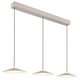 Globo LED Pendelleuchte Lampone 24W neutralweiss Sandfarben Metall 180x95cm