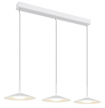 Globo Lampone LED Hängeleuchte 24W Neutralweiß Weiß Matt, Metall Ø25cm 15635W-3H