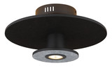 Globo Carter LED Deckenleuchte 24W Warmweiß Schwarz Matt, Metall Memoryfunktion Ø38cm 15647SD