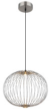 Globo Galway LED Hängeleuchte 15W Warmweiß Nickel Matt, Metall Memoryfunktion Ø50cm 15652H1N