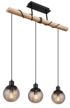 Globo Richard E27 Hängeleuchte 3-fach 25W Schwarz Matt, Metall Ø15cm 15657-3H