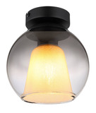 Globo Barry E27 Deckenleuchte 40W Schwarz Matt, Metall Ø18cm 15749D