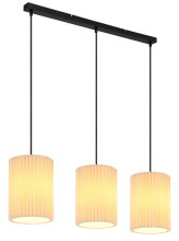 Globo Page E27 Hängeleuchte 3-fach 25W Schwarz Matt, Metall Ø20cm 15757-3H