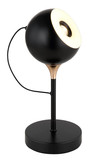 Globo LED Tischleuchte Donovan 10W warmweiss Schwarz matt goldfarben Metall Ø13cm