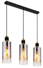 Globo Osborne E27 Hängeleuchte 3-fach 40W Schwarz Matt, Metall Ø12cm 15777-3H